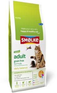Smolke graanvrij droogvoer voor katten