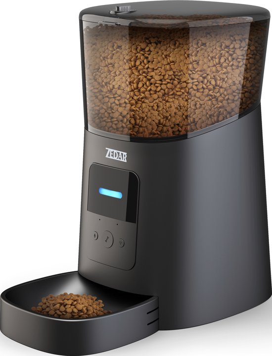 automatische kattenvoer dispenser Zedar A600 zwart